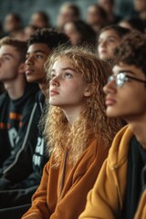 Youth gathering or concert audience