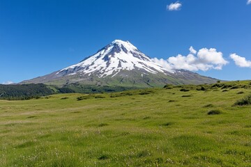 Fototapeta premium Beautiful and miraculous colors of green spring panorama landsca