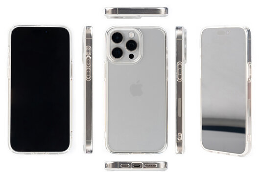 Iphone 15 pro max in transparent cover