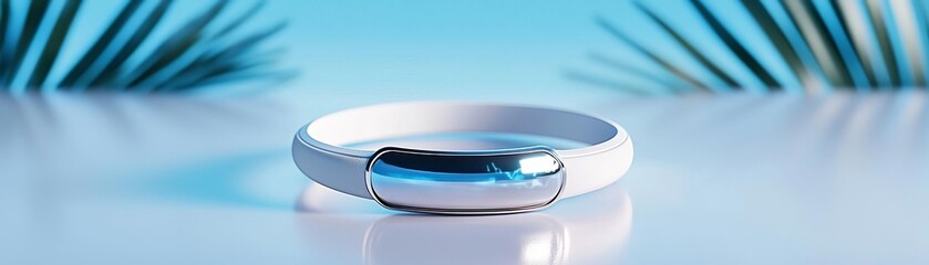 Fototapeta premium A wearable device that tracks health metrics and provides real-time feedback