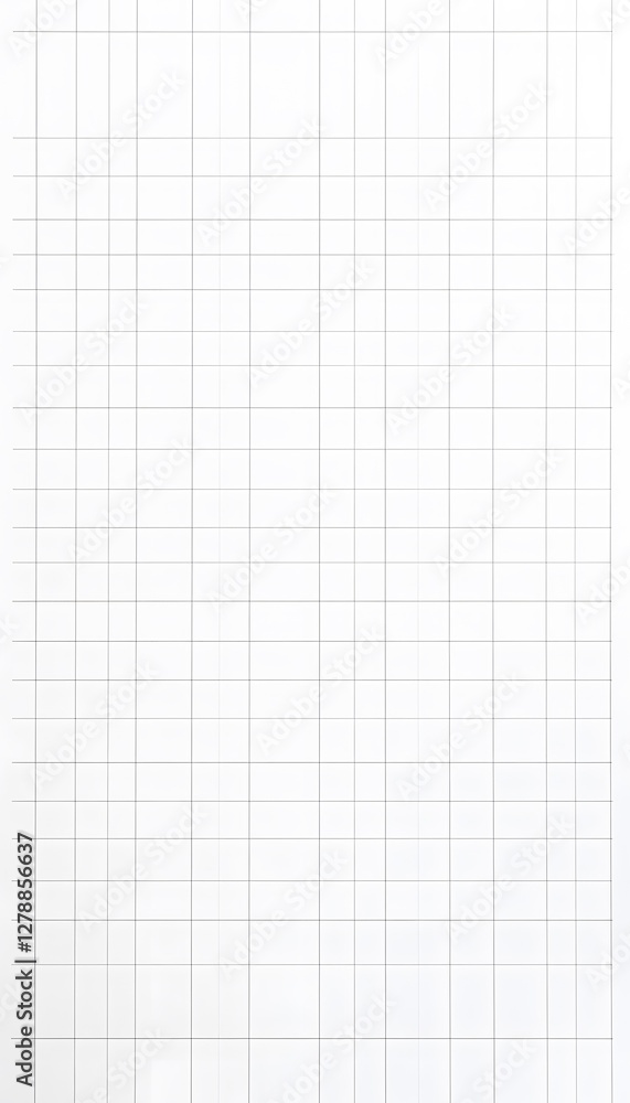 Poster white graph paper with fine black grid lines