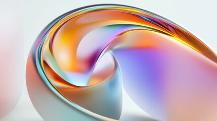 An abstract 3D render featuring geometric blocks on a dark background.