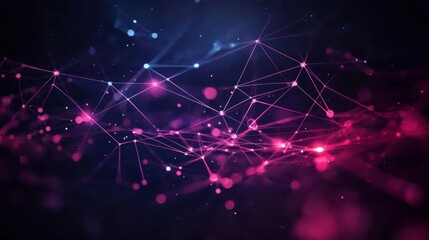 Visualization of interconnected particles illustrating artificial neurons.