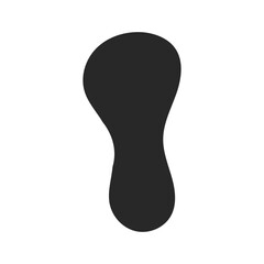 Black vector organic liquid amoeba blob elements set.