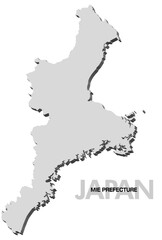 三重県の3D地図