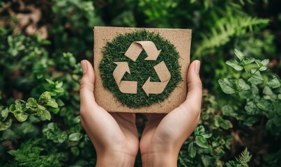 Eco-Friendly Certification Concept, ISO 14001 Environmental Management System, Green Plants and Certification Badge, Sustainability, Environmental Impact Control and