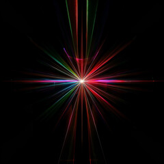 glow effect on black background