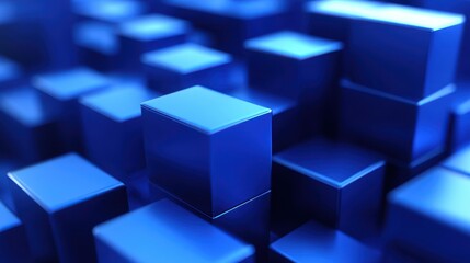 Fototapeta premium An abstract 3D render showcases a visually intriguing composition with geometric shapes and dynamic forms.