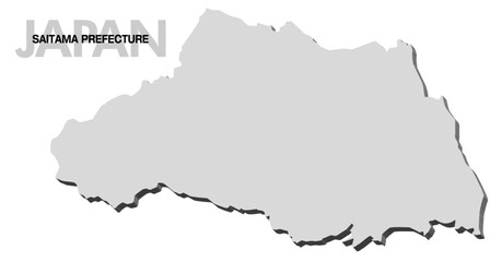 埼玉県の3D地図
