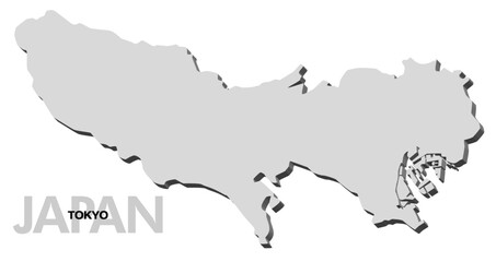 東京都の3D地図