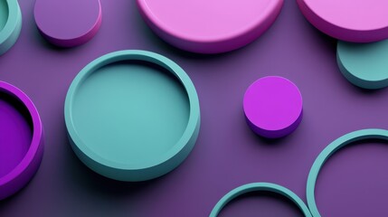 An abstract 3D render showcases a visually intriguing composition with geometric shapes and dynamic forms.