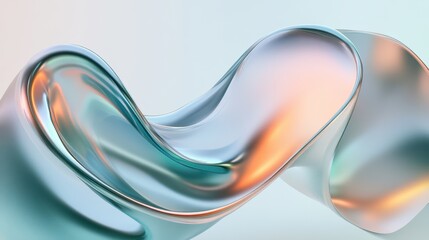 Naklejka premium An abstract 3D render showcases a visually intriguing composition with geometric shapes and dynamic forms.