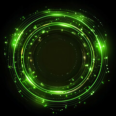 Obraz premium A circle with the glow quot in the dark 
