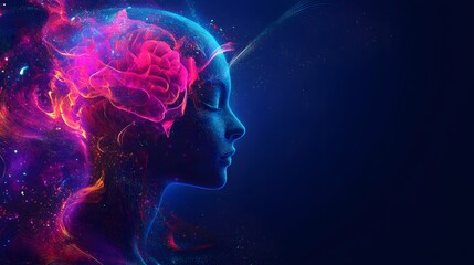 Vibrant Abstract Representation of Human Mind and Emotions in Colors