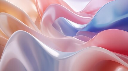 An abstract animation features a seamless loop with vibrant color refraction effects, set against a dynamic background.