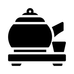 tea glyph icon