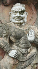 Obraz premium The buddhism stone sculptures view located in China 