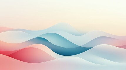 Abstract Pastel Wave Background Design