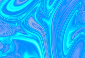 Obraz premium Vibrant blue abstract design with flowing waves and smooth patterns.