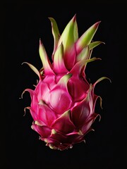 an AI Image Generator, Vibrant Pink Dragon Fruit