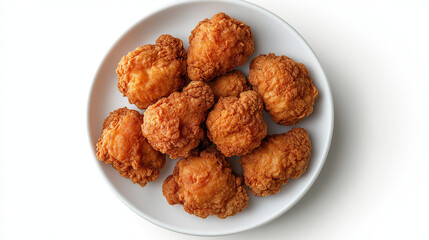 Delicious Crispy Fried Chicken on a Plate – AI-Generated Image