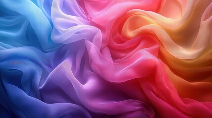 Obraz premium An engaging colorful background displaying a harmonious blend of multiple bright and vibrant hues