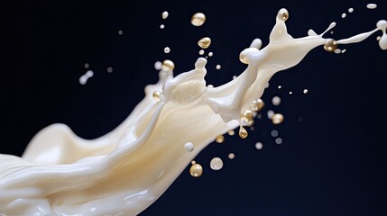 High speed photography captures cream splatter