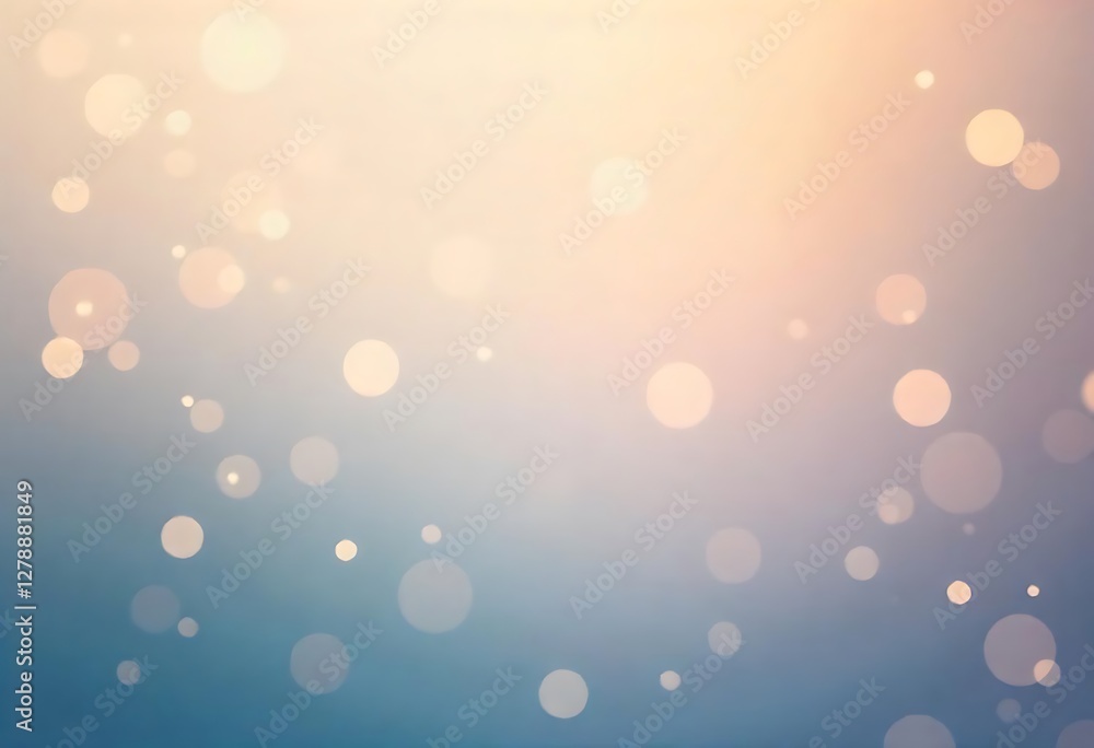 Aufkleber generative ai image, abstract bokeh background with soft pastel colors creating a dreamlike and ethe