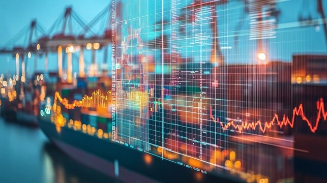 Analyzing global tariffs financial report insights worldwide business document corporate environment close-up view economic trends