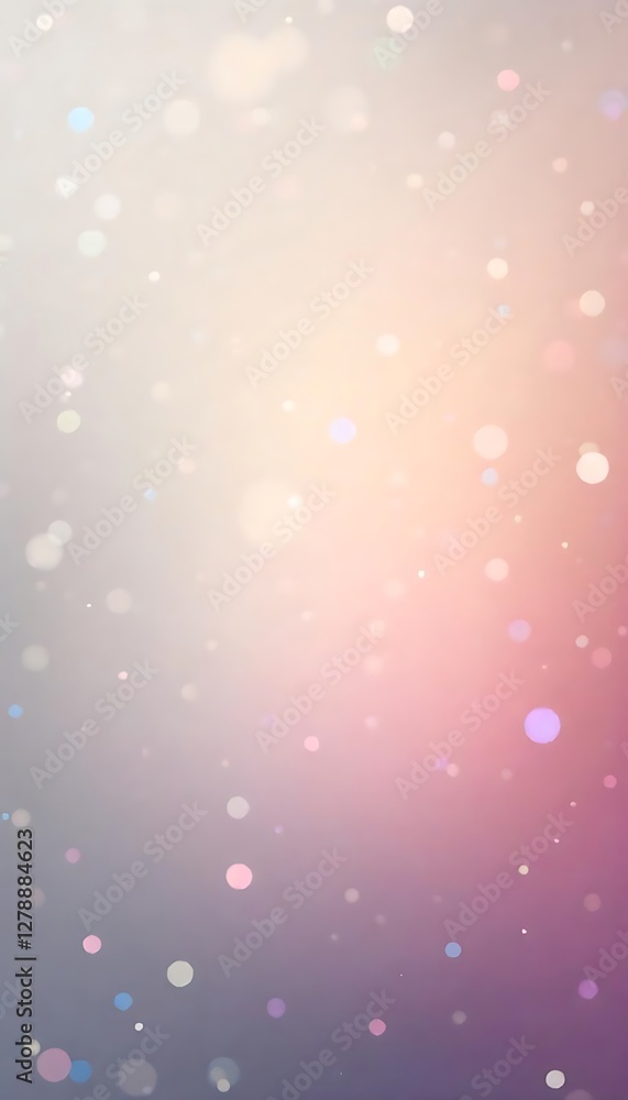 Poster generative ai, abstract bokeh lights background with soft pastel colors