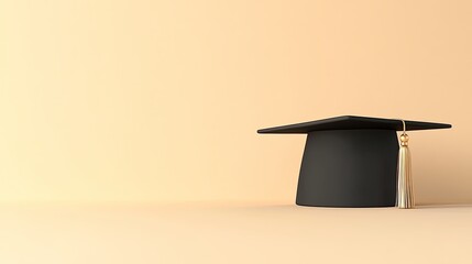 Graduation Cap Minimalist Background Image for Announcements