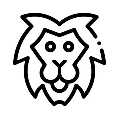 lion line icon