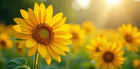 Obraz premium Blooming Galphimia brasiliensis in a sunny spot, botany, horticulture, sunflowers