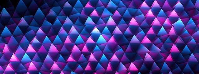 Abstract Purple and Blue Triangular Geometric Pattern Background Image