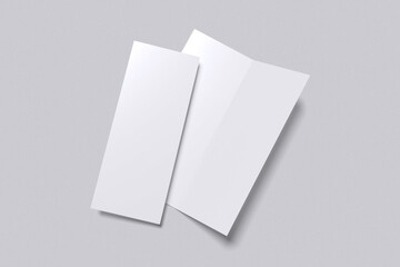 DL Brochure with grey background color for mockup template