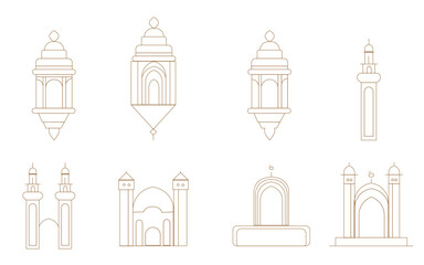 Ramazan Crescent: Minimalist Vector Illustration for the Holy Month