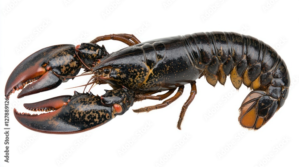 Poster A cooked lobster on a clean, isolated background with no additional elements. 