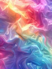 Obraz premium This artwork showcases smooth, color-shifting oil strokes under soft lighting, producing a mesmerizing effect