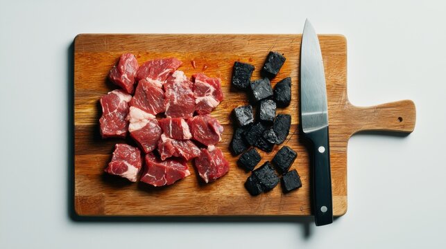 Preventing cross-contamination while grilling safe cutting board practices for meat preparation kitchen photo controlled food safety