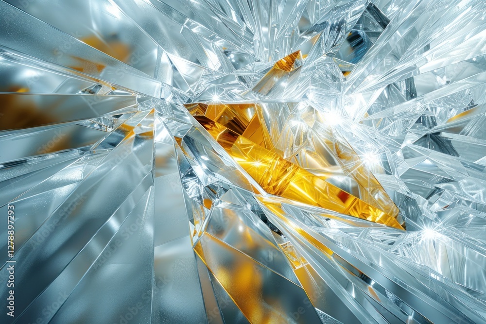 Aufkleber vibrant glass-like light structures create a stunning energy vortex with refined transparency and co