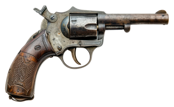 PNG  Old hand gun handgun weapon white background.
