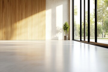 Obraz premium empty room with window