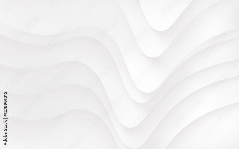 Poster white abstract waves clean minimalist background wave texture smooth