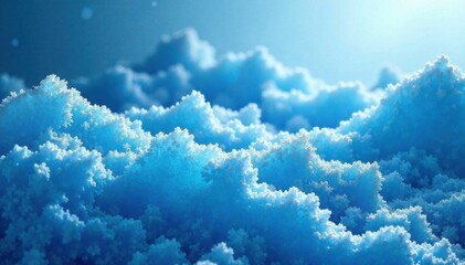 Glacial blue hue with intricate ice crystal patterns , background, frost