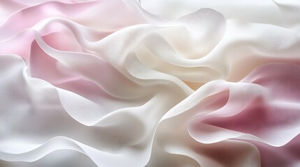 Obraz premium Beautiful flowing fabric in various delicate colors elegantly displayed