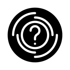 question mark glyph icon