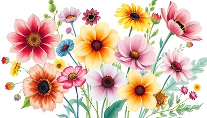 Obraz premium colorful flowers background