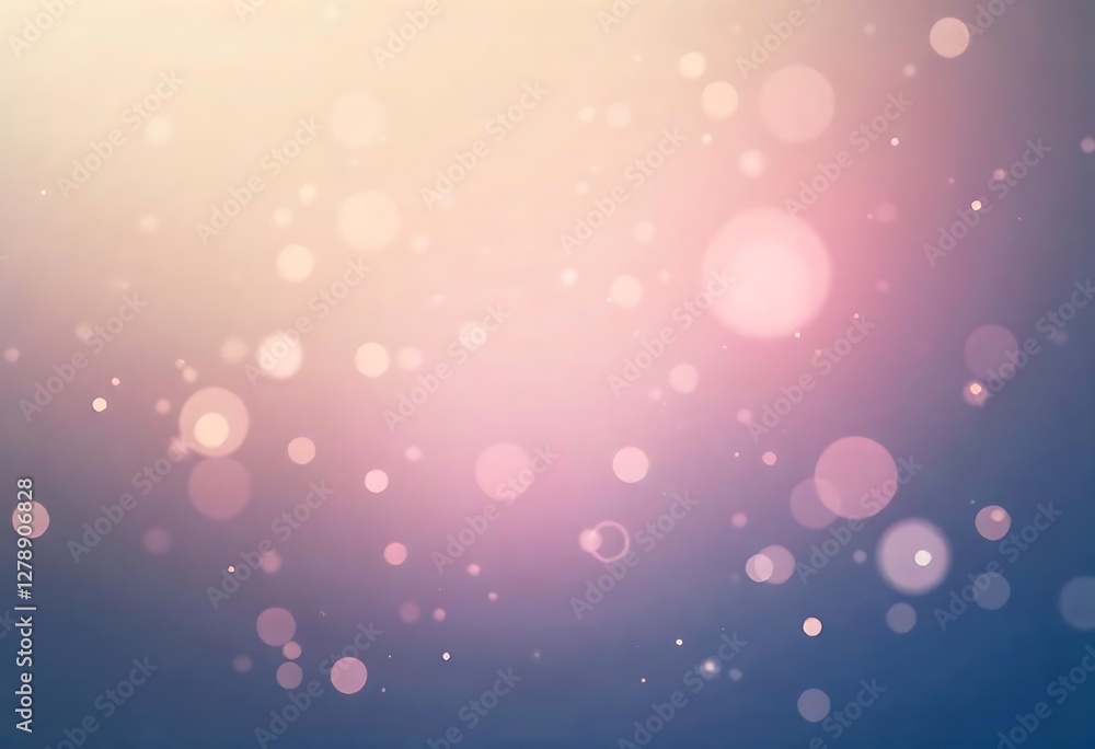 Poster Generative AI abstract bokeh lights background in soft pastel colors, creating a dreamy and ethereal atmosphere, perfect for adding a touch of magic