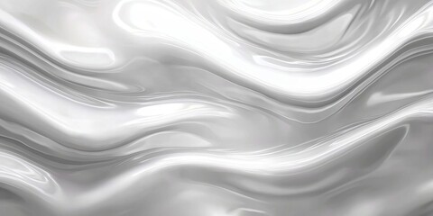 A luxurious representation of glossy white wavy material.