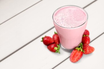 Tasty sweet Strawberry cocktaile drink.